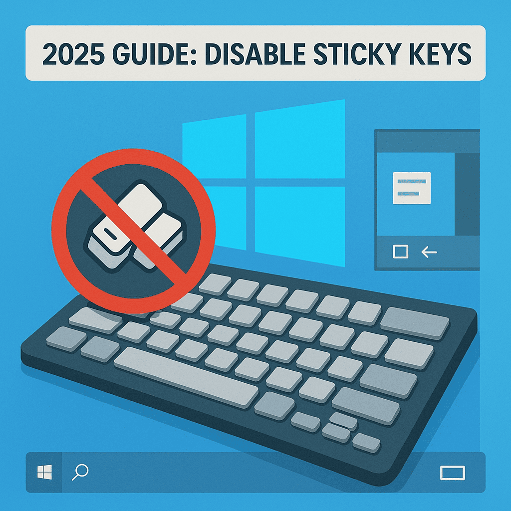 How to Disable Sticky Keys on Windows 10 & 11 Fast: A Comprehensive Guide