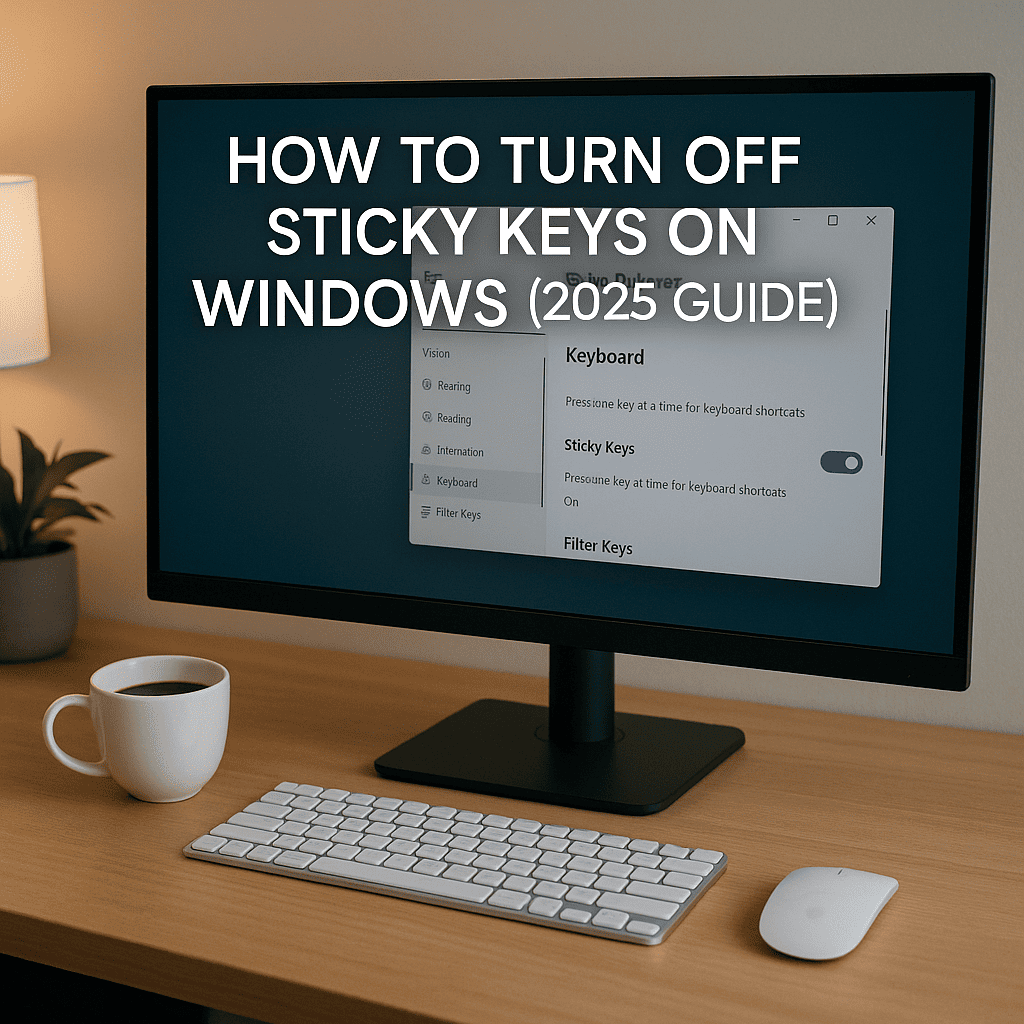 How to Turn Off Sticky Keys on Any Windows Version (2025 Guide)