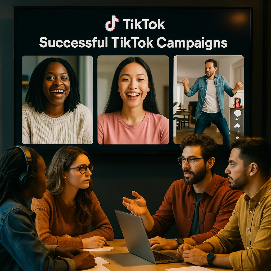 Content creators analyzing successful TikTok campaigns using real-world examples and case studies.